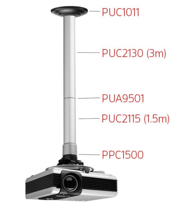 Suport modular videoproiector de tavan Vogel`s X45 Professional max 15kg Suport modular videoproiector de tavan Vogel`s X45 Professional max 15kg