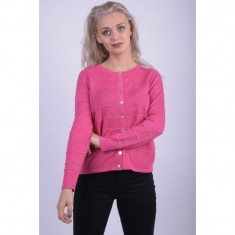 Cardigan Bumbac Signature Petra Magenta foto