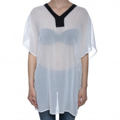 Bluza Maneca Scurta Dama Vero Moda Creek Plain Batwing Snow White foto