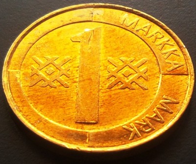 Moneda 1 MARKAA - FINLANDA, anul 1994 *cod 1531 B - A.UNC foto