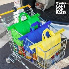 Pungi Organizatoare pentru Cumparaturi si Portbagaj Cart Car Bags (set de 4) foto