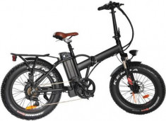 Bicicleta electrica E-TWOW Fat-Bike FB-250W, Viteza maxima 30 Km/h, Far LED, Display LCD, Baterie LG (Negru) foto