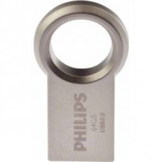 Memorie USB Philips USB PHILIPS FM32FD145B/10, USB 3.0, 32GB, CIRCLE EDITION, metalic foto