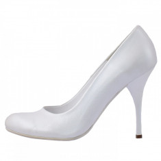 Pantofi dama, din piele naturala, marca Perla, K7065-13-76, alb, marime: 36 foto
