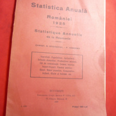 C.D.Staicovici si P.Iconomu -Statistica Anuala a Romaniei pe anul 1925 -Tipogr.