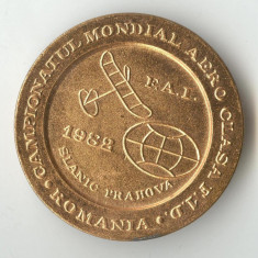 Medalia miting aviating CAMPIONATUL MONDIAL AERO -SLANIC PRAHOVA medalie Aviatie