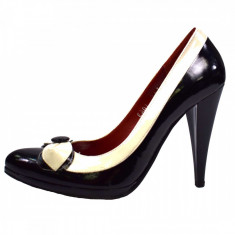 Pantofi dama, din piele naturala, marca Perla, 1043-1, negru, marime: 36 foto