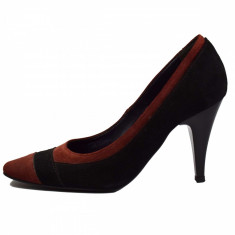 Pantofi dama, din piele naturala, marca Savana, 768B0-01-45, negru, marime: 36 foto