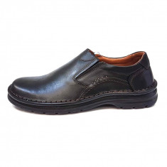 Pantofi barbati, din piele naturala, marca Krisbut, 4561-1-1-01-119, negru, marime: 41 foto