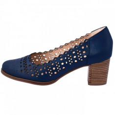 Pantofi dama, din piele naturala, marca Alpina, 87353-42, bleumarin, marime: 36 foto