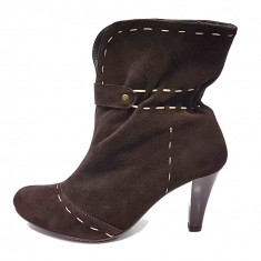 Botine dama, din piele naturala, marca Poison Concept, 281-43-02-80, maro, marime: 37 foto