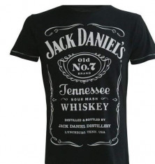 Tricou Jack Daniels Black Classic Logo Tshirt Size L foto