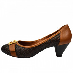 Pantofi dama, din piele naturala, marca Endican, B5126-1, negru, marime: 39 foto