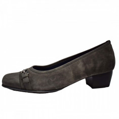 Pantofi dama, din piele naturala, marca Jenny Ara, B64826-14, gri, marime: 40.5 foto
