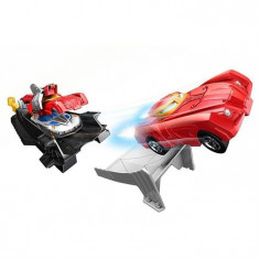 Set Hot Wheels Marvel Avengers Iron Man Armor Up Track foto