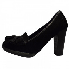 Pantofi dama, din piele naturala, marca Johnny, 7503-01-14, negru, marime: 35 foto