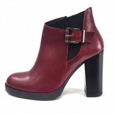 Botine dama, din piele naturala, marca Gatta, 8442392-30-11, bordo, marime: 40 foto