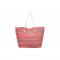 Poseta Pieces Grage Canvas Shopper Coral