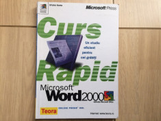 curs rapid microsoft word 2000 carte editura teora 1999 foto