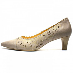 Pantofi dama, din piele naturala, marca Gabor, 4125253-03-30, bej, marime: 38.5 foto