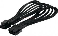Cablu prelungitor ATX Orico 8-pin ATX Male - 4+4-pin ATX Female, 40 cm, Negru sleeved foto