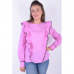 Bluza Vero Moda Trista Flounce Opera Mauve foto