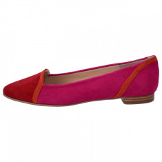 Balerini dama, din piele naturala, marca Brenda Zaro, T2268-81-84, fucsia, marime: 36 foto