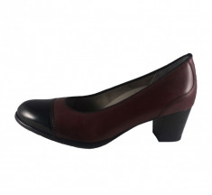 Pantofi dama, din piele naturala, marca Ara, 42522-30-13, bordo, marime: 36.5 foto