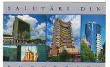 CPI B 10751 CARTE POSTALA - SALUTARI DIN BUCURESTI, SOFITEL, INTER, PLAZZA
