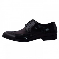 Pantofi eleganti barbati, din piele naturala, marca Saccio, A584-25-01-17, negru, marime: 39 foto