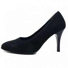 Pantofi dama, din piele naturala, marca Neno, 190-01-71, negru, marime: 39 foto