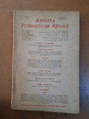 Revista Funda?iilor Regale, anul XIV nr. 1 N. Steinhardt Tristan Tzara foto