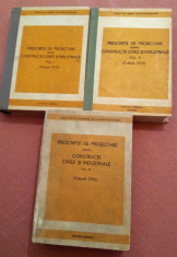 Prescriptii De Proiectare Pentru Constructii Civile Si Industriale - 3 Volume foto