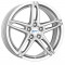 Jante PEUGEOT 206 7J x 16 Inch 4X108 et18 - Alutec Poison Polar Silber