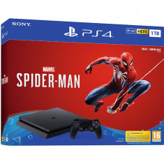 Consola Sony Ps4 Slim 1Tb Jet Black + Marvel?S Spider-Man foto