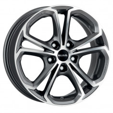 Jante SKODA ROOMSTER 6.5J x 16 Inch 5X100 et39 - Mak Hessen Gun Met-mirror Face - pret / buc foto