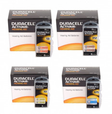 Baterii pentru proteze auditive Duracell ZA 10 , 13 , 312 , 675 Cutie foto