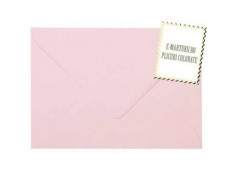 Plicuri colorate invitatii/felicitare. Plicuri roz pal 133x184mm(I8) EM133ROZBABY foto