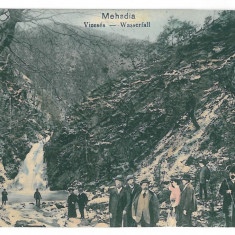 3999 - MEHADIA, Caras-Severin, Waterfall, Romania - old postcard - used