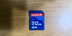 Card Memorie SD SanDidk 512MB foto