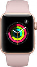 Apple Watch Series 3 MQL22 42mm Aluminium Gold Plastic Sport Band Pink (190198509871) (LL-A) - USA Spec with warranty foto