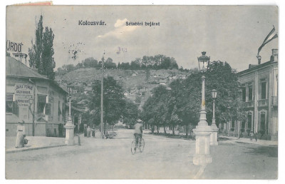 3955 - CLUJ, Bike, Romania - old postcard - used - 1916 foto