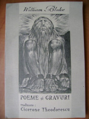 William Blake - Poeme si Gravuri traducere Cicerone Theodorescu 33 ilustratii foto