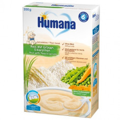 Cereale Humana fara Lapte cu Morcov si Mazare 6 luni+, 200g foto