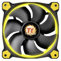 Thermaltake Fan 120mm Riing 12 LED galben foto