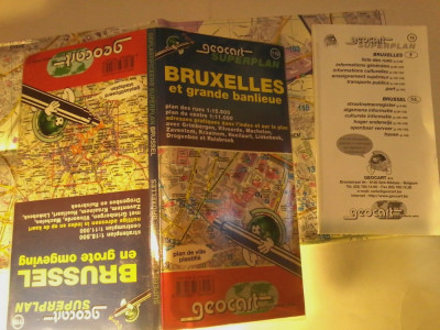 Harta oras Bruxelles in perfecta stare foto