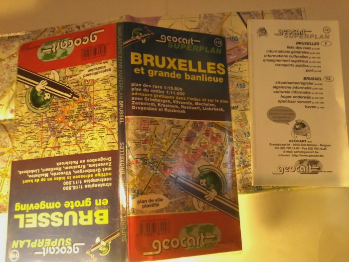 Harta oras Bruxelles in perfecta stare