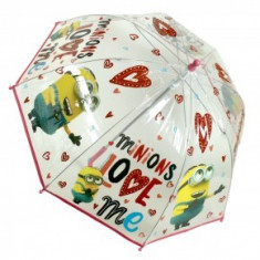 Umbrela transparenta 42 cm Minions foto