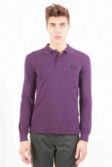 Bluza cu maneca lunga, violet, de barbati, Fred Perry, 60823 foto