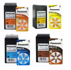 Baterii pentru proteze auditive Panasonic 10, 13, 312 , 675 Cutie foto
